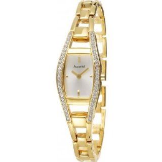 Accurist LB1026S Ladies Core Crystals Gold Watch Watches 