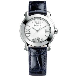 Chopard Happy Sport II Ladies Blue Strap Diamond Watch 278509 3001 
