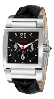 De Grisogono Mens CHRONO N01 Black Leather Strap Watch Watches 