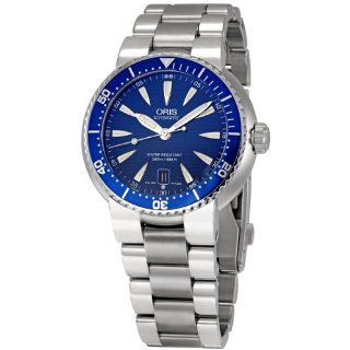 Oris Mens OR733 7533 8555MB Dives Date Blue Dial Watch Watches 