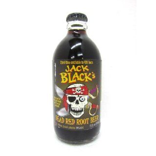 Jack Blacks ROOT BEER DEAD RED Dead Ahead , 12 Ounce Glass Bottle 