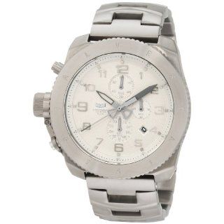 Vestal Mens RES004 Restrictor All Silver Chronograph Dive Watch 