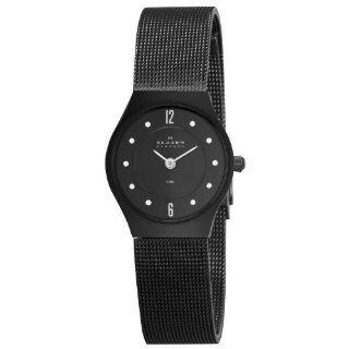 Skagen Womens 233XSBSB Steel Matte Black Glitz Watch Watches  