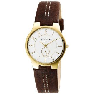Skagen Mens 433LGL1 Leather Watch Watches 