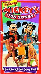   Mickeys Fun Songs Beach Party at Walt Disney World VHS, 1995