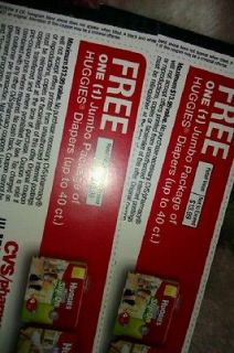 FREE PRODUCT COUPONS FOR JUMBO PACKAGE OF HUGGIES DIAPERS x12/31/12