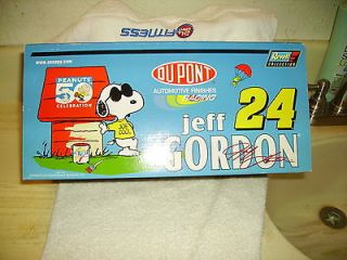 peanuts snoopy racing car, jeff gordon #24, die cast