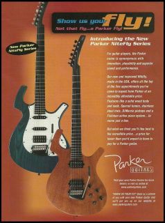 THE 2002 KEN PARKER NITEFLY SERIES ELECTRIC GUITARS AD 8X11 GUITAR 