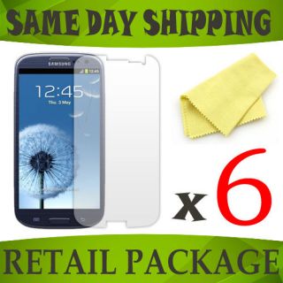 Clear front screen protector for Samsung GTi9300 Galaxy S3 III phone 