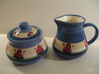 Hard To Find Gail Pittman 1988 Sugar & Creamer Yet Unidentified By 