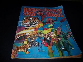Vintage Ringling & Barnum Brothers circus program 1978
