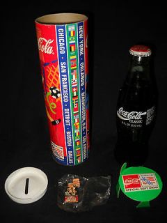1994 World Cup Soccer Coca Cola Bottle (unopened) Still In Tube with 