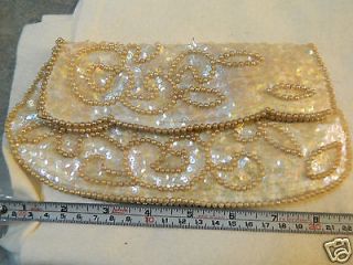 VINTAGE BAG EVENING DRESS PARTY GLAM wedding japan sequin beads PROM 