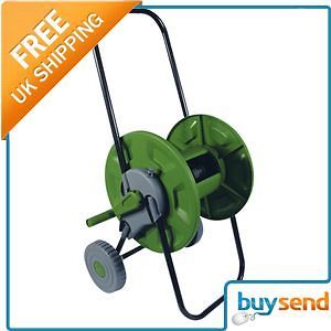 60M Outdoor Garden Hose Pipe Reel Trolley Stand Cart