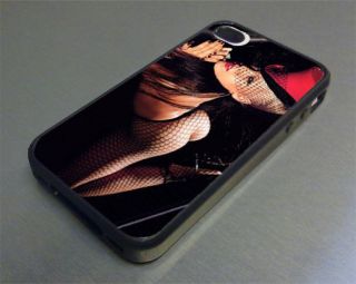 nk pink singer artist fits iphone 4 4s cover case, top hat fishnets 