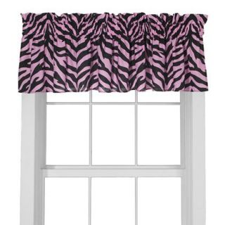 Zebra Valance   Pink/ Black (88x15) product details page