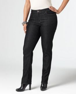 DKNY Jeans Plus Size Jeans, Soho Skinny Black Rinse