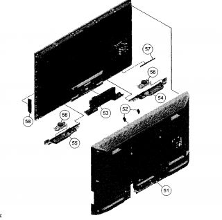 Model # KDL 32BX420 Sony Lcd television   Schematic (2 parts)