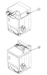 Model # SDE307WF Speed Queen Dryer   Roller assy (15 parts)