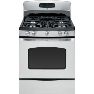 Shop GE 30 in 5 Burner Freestanding Convection Gas Range (Stainless 