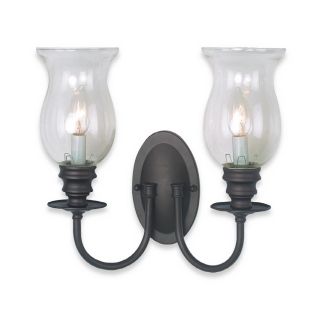 Shop Royce Lighting 2 Light Bronze Traditional Arm Sconce at Lowes