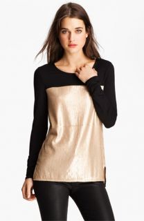 Trouvé Colorblock Sequin Top  