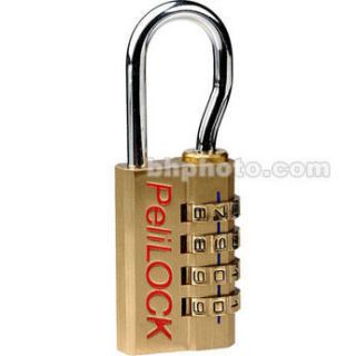 The Pelican 1506 PeliLock Lock is a 4 number combination brass lock 