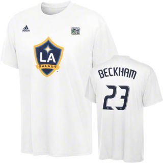 Los Angeles Galaxy Youth David Beckham #23 adidas Name and Number T 