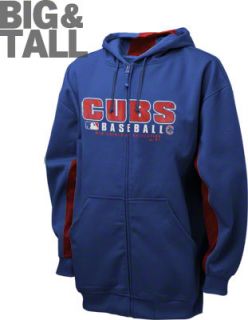 Chicago Cubs Big & Tall Authentic Collection Royal Hooded Sweatshirt 