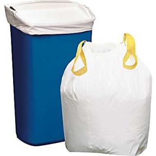 Brighton Professional™ Trash Bags, Drawstring, White, 13 gal 