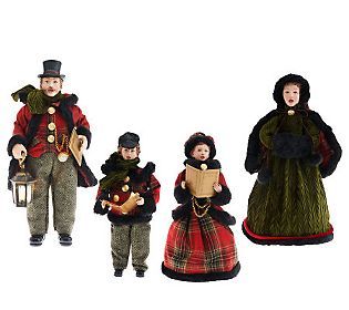 piece Dickens Carolers with Faux Fur by Valerie — 