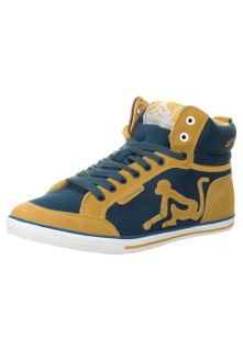 Drunknmunky BOSTON FLEECE   Sneaker high   navy/yellow   Zalando.de
