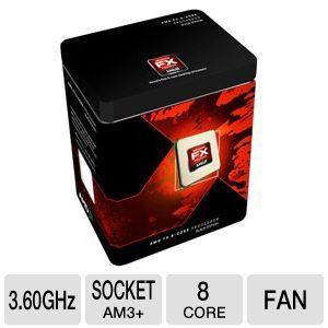 AMD FD8150FRGUBOX FX 8150 Processor   Eight Core, 8MB L3 Cache, 8MB L2 