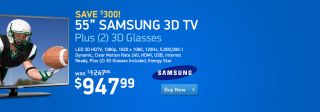 Samsung UN55EH6030 55 inch Class LED 3D HDTV   1080p, 1920 x 1080 