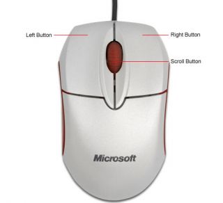 Microsoft Notebook USB Optical Mouse (Silver) Item#  M17 1710 