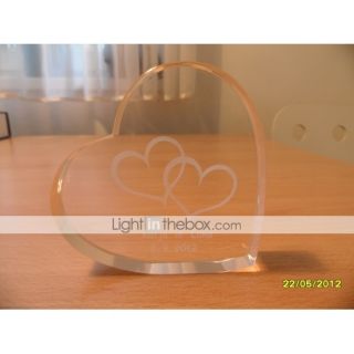 Personalized Heart Crystal Wedding Cake Topper (More Designs)   USD $ 