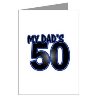 50 Gifts  50 Greeting Cards  Dads 50th Birthday Greeting Card