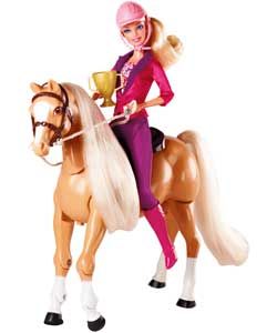 Buy Barbie Train to Trot Tawny Doll/Horse Playset at Argos.co.uk 