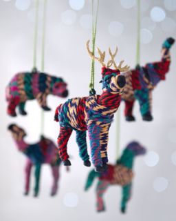 Arcadia Home Artisan Hand Wrapped Animal Christmas Ornaments   The 