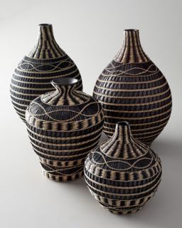 Seagrass Vases   The Horchow Collection
