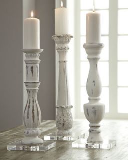 Three Marais Candleholders   The Horchow Collection