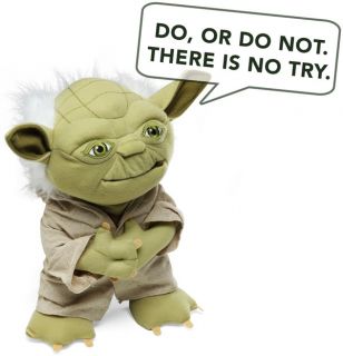   Deluxe Talking Yoda Plush with Moving Mouth