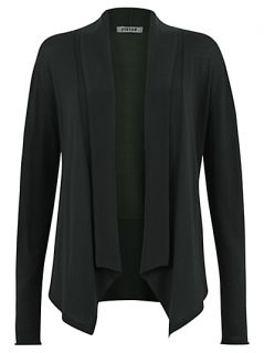 Buy Jigsaw Fine Merino Drape Cardigan, Bottle Green online at 