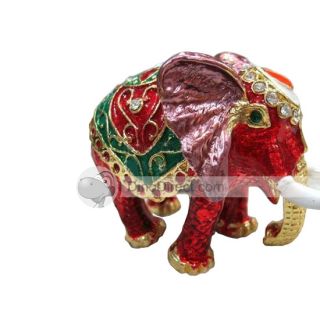 Wholesale Taoyi Exquisite Elephant Shaped Alloy Jewelry Box 