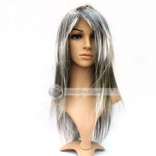Wholesale Color Shine Fashion Fibre Anime Lady Party Long Hair Wigs 