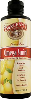 Barleans Omega Swirl Lemon Zest    16 fl oz   Vitacost 