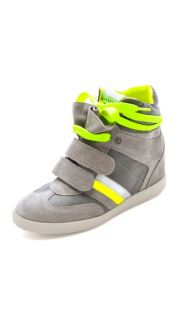 Serafini Manhattan Fluoro Wedge Sneakers  