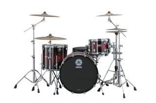 Yamaha Rock Tour 4 Piece Shell Pack with Matching Snare Textured Red 