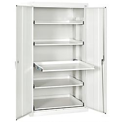 Sandusky® Pull Out Tray Shelves Storage Cabinet, 66H x 36W x 24D 