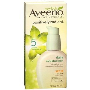 Aveeno Positively Radiant Daily Moisturizer, SPF 15 4 fl oz (120 ml)